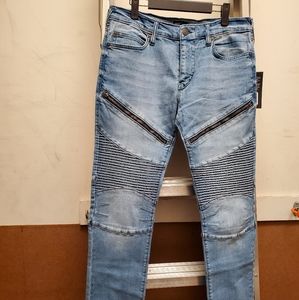 True Religion Men's Skinny Moto Jean